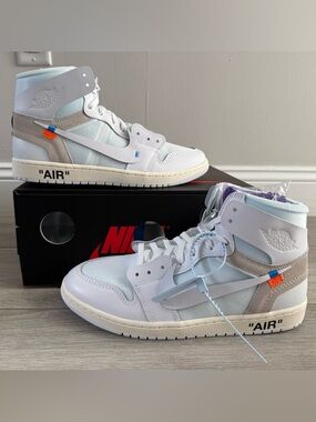 Virgil Off-White Air Jordan 1 Retro High OG Archive Alaska AA3834-100 White 12.5